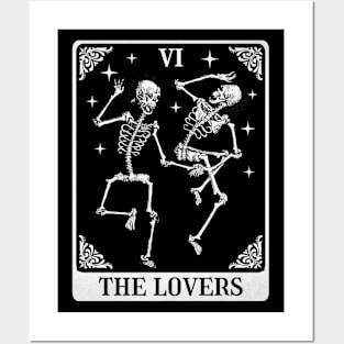 The Lovers Vintage Tarot Card Posters and Art